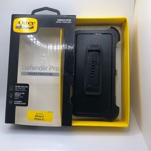 New OtterBox Defender Series Screenless Case for iPhone X & Xs with original box